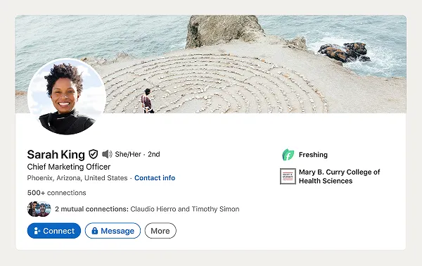 Verifica dirigente di LinkedIn