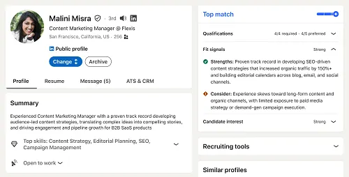 Assistente alle assunzioni di LinkedIn